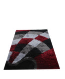 Emporium Shaggy Carpet - Black & Grey