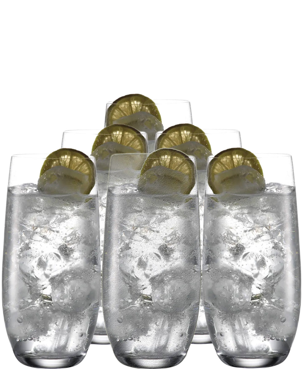 Bohemia Natalie Long Drink Cup Set Of Six 350ML - Clear
