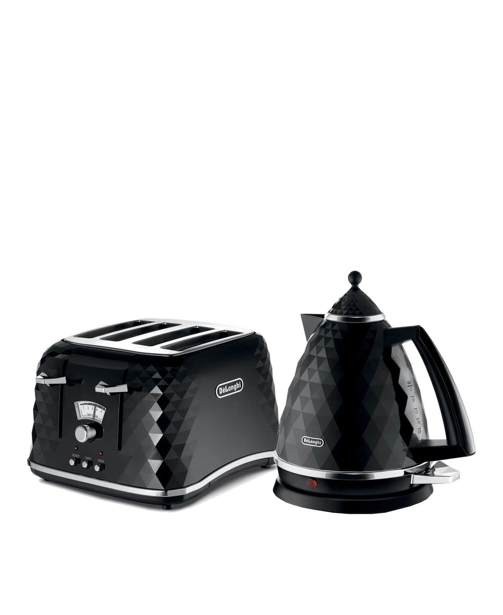 DeLonghi Brilliante Combo Kettle & Toaster Set - Black