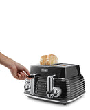 DeLonghi Scultura 4 Slice Toaster - Carbon Black on promo