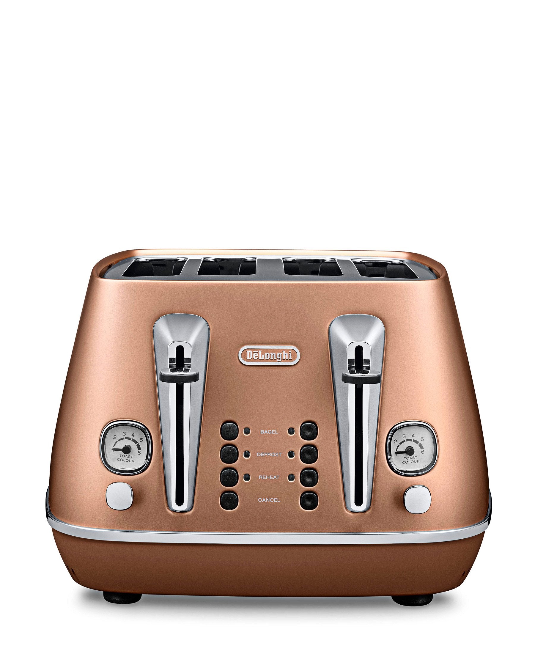 DeLonghi Distinta 4 Slice Toaster - Matt Metallic