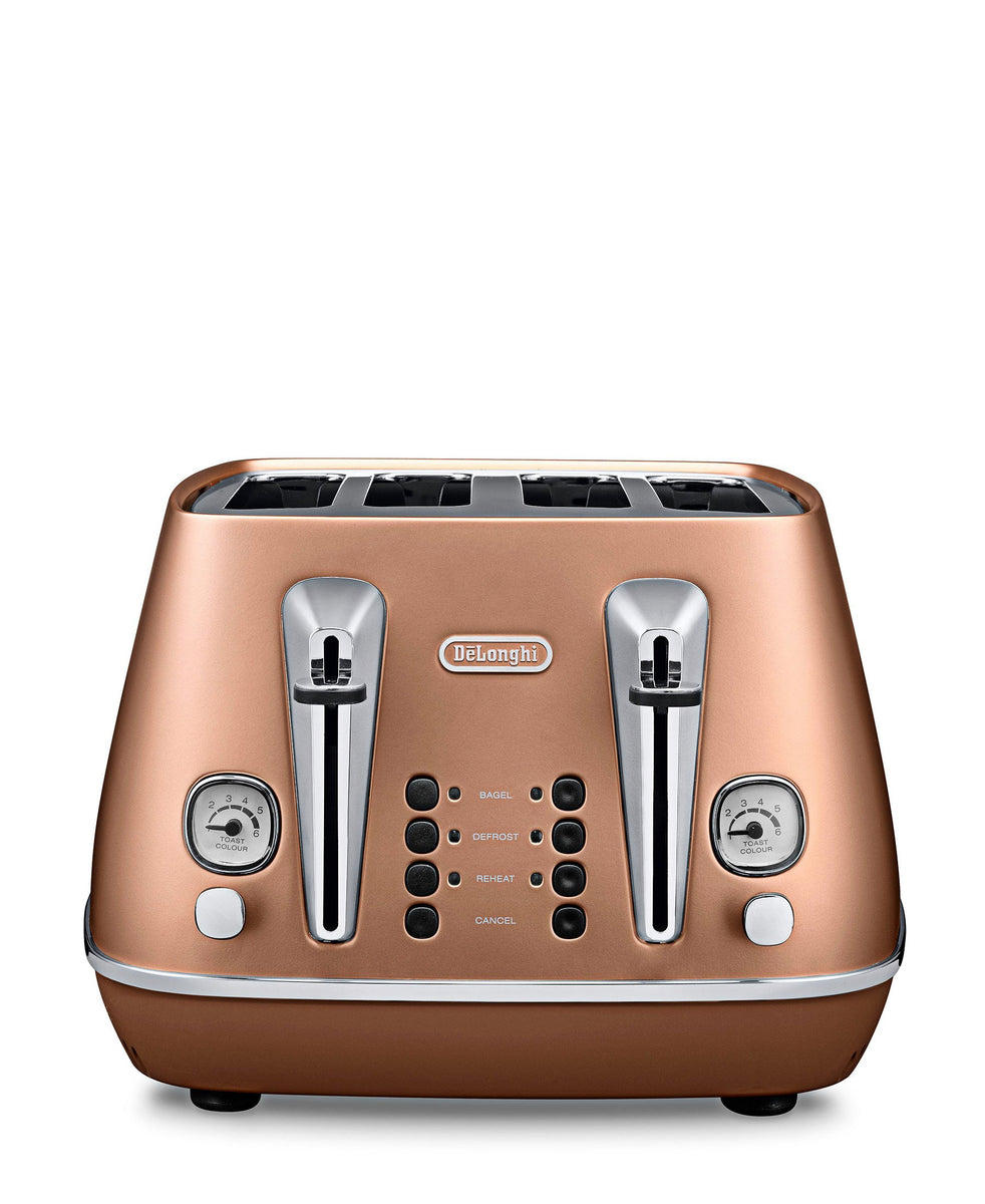 DeLonghi Distinta 4 Slice Toaster - Matt Metallic