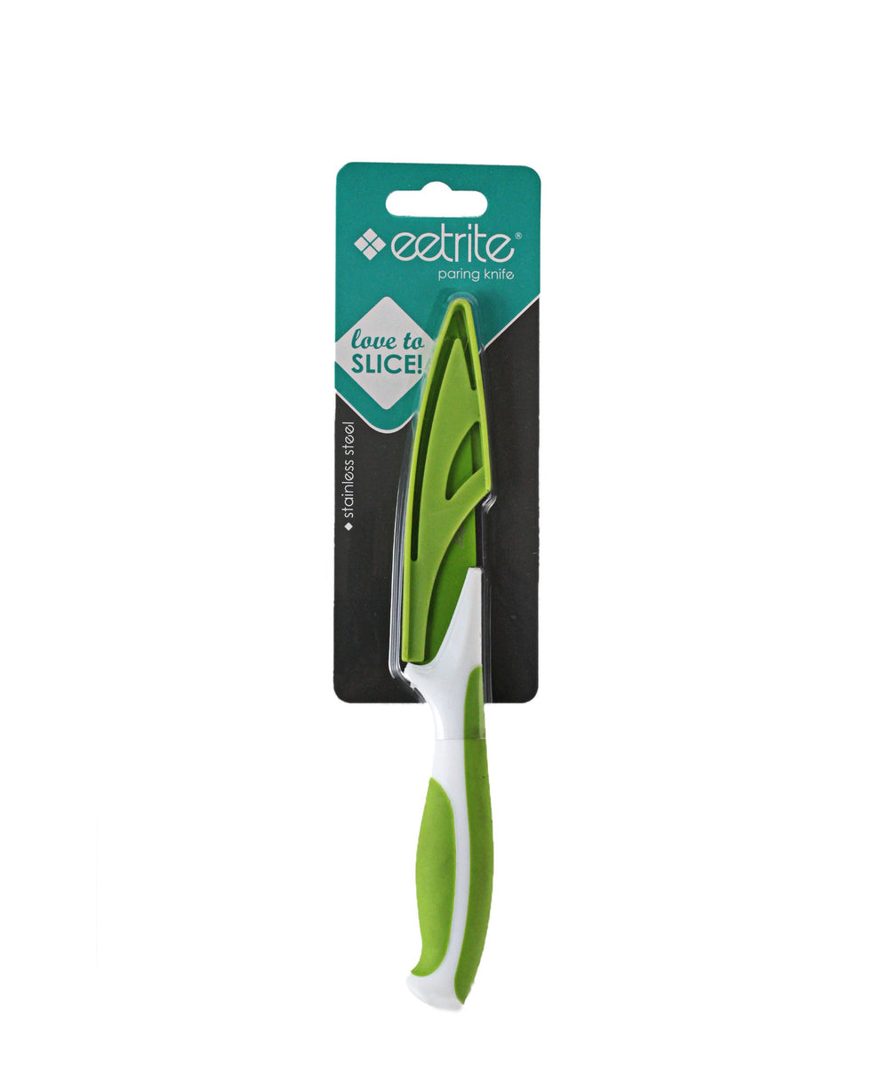 Eetrite Paring Knife With Cover - Green