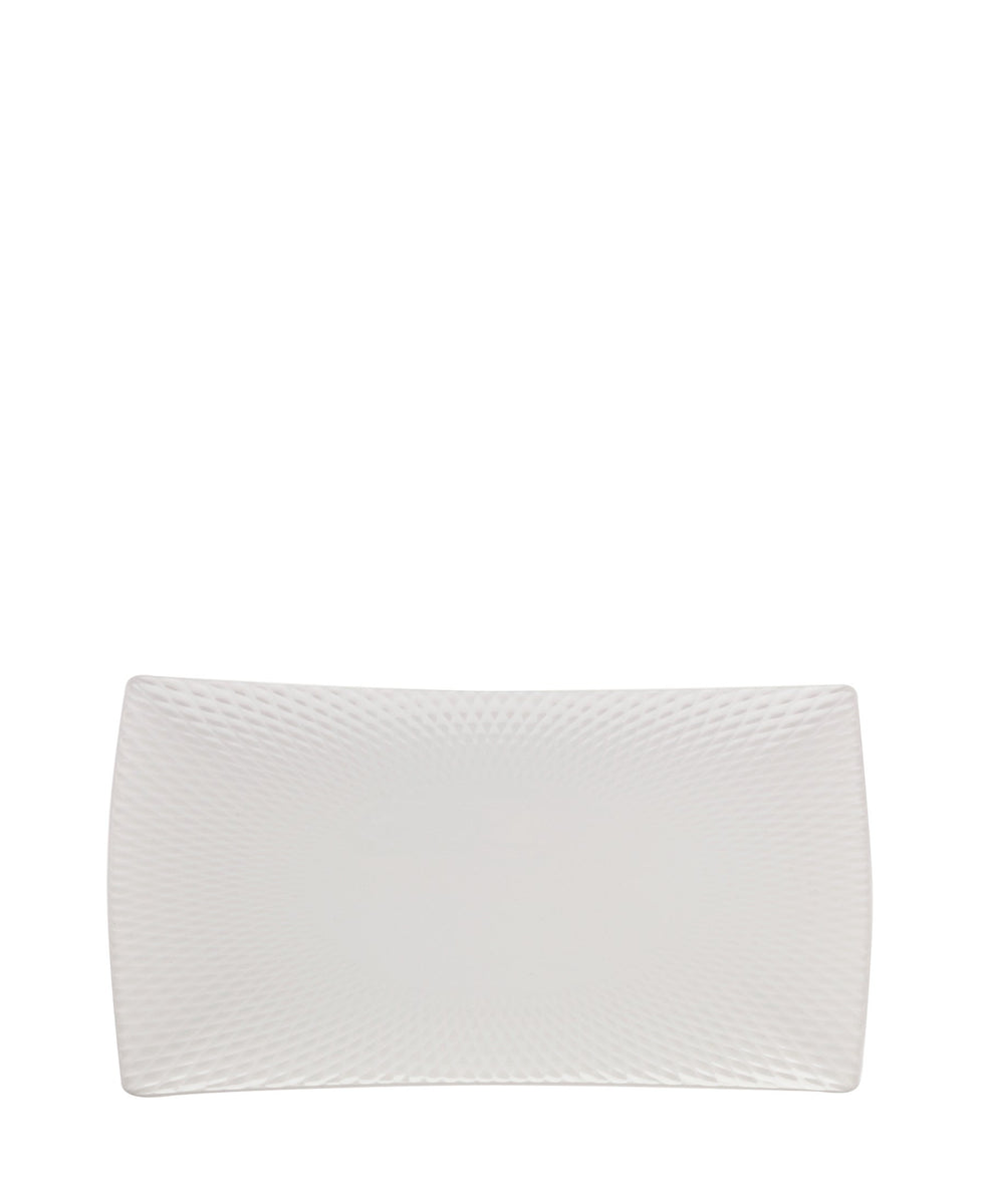 Maxwell & Williams Diamonds Rect Platter - White