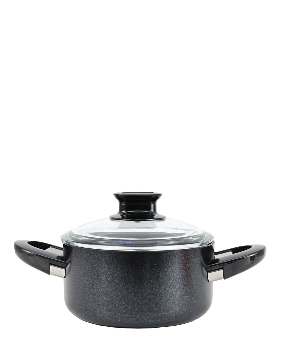 Korkmaz Lina 7 Piece Cookware Set - Black