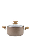 Korkmaz Galaksxi 7 Piece Cookware Set - Brown