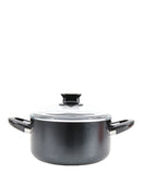 Korkmaz Lina 7 Piece Cookware Set - Black