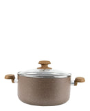 Korkmaz Galaksxi 7 Piece Cookware Set - Brown