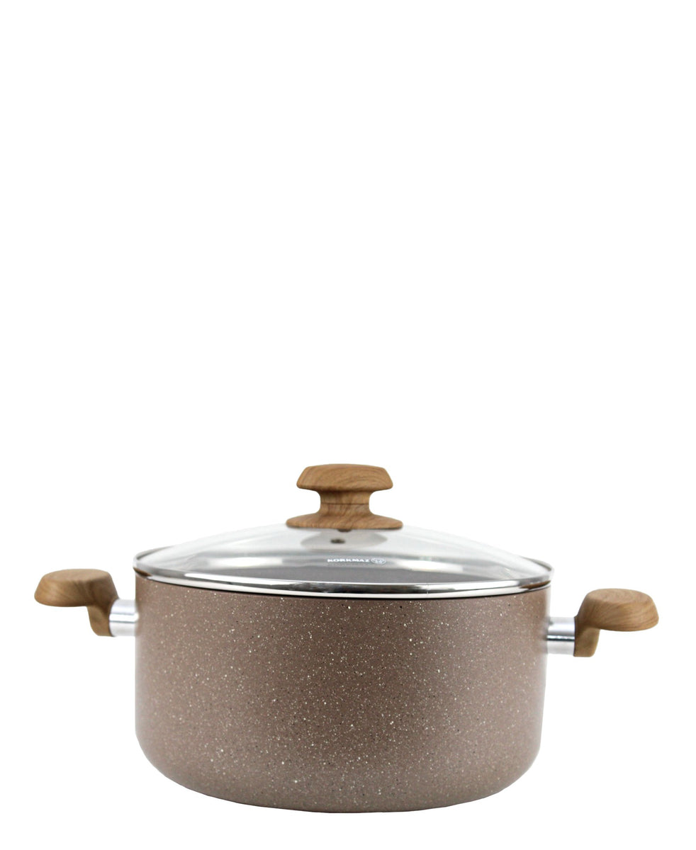 Korkmaz Galaksxi 7 Piece Cookware Set - Brown