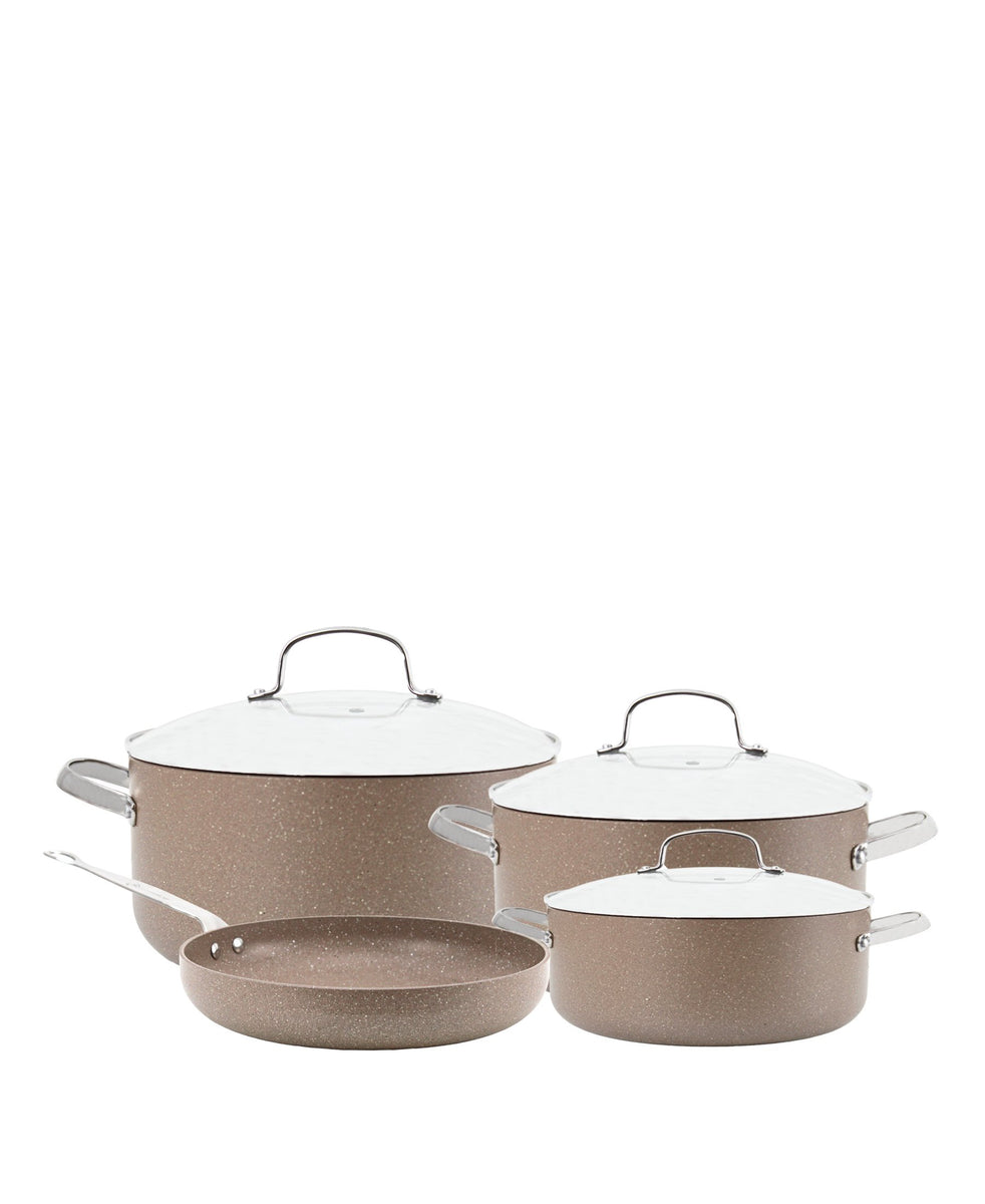 Korkmaz Browni Plus 7 Piece Cookware Set - Brown