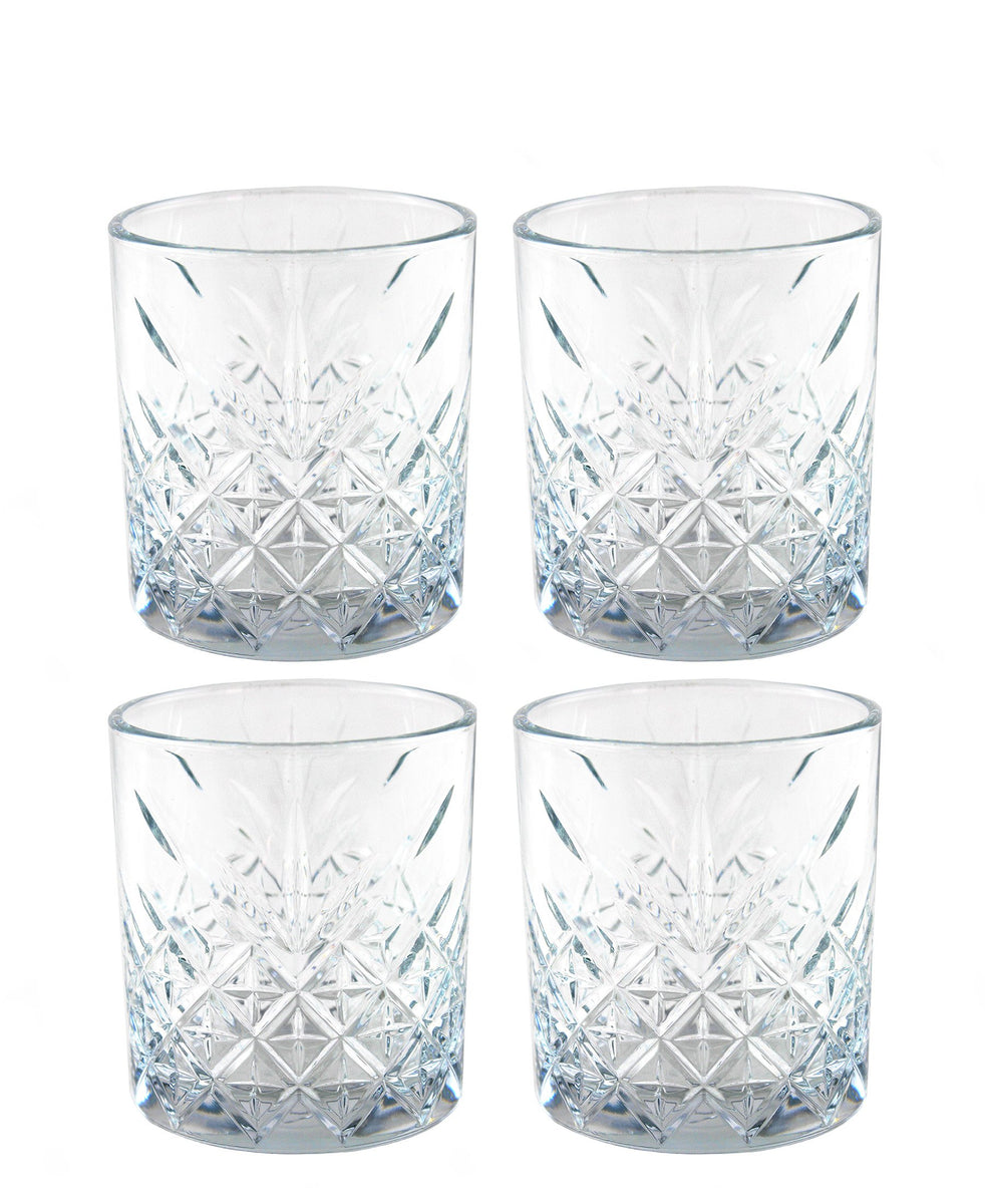 Pasabahce Timeless Whiskey Glasses 4 Piece - Clear