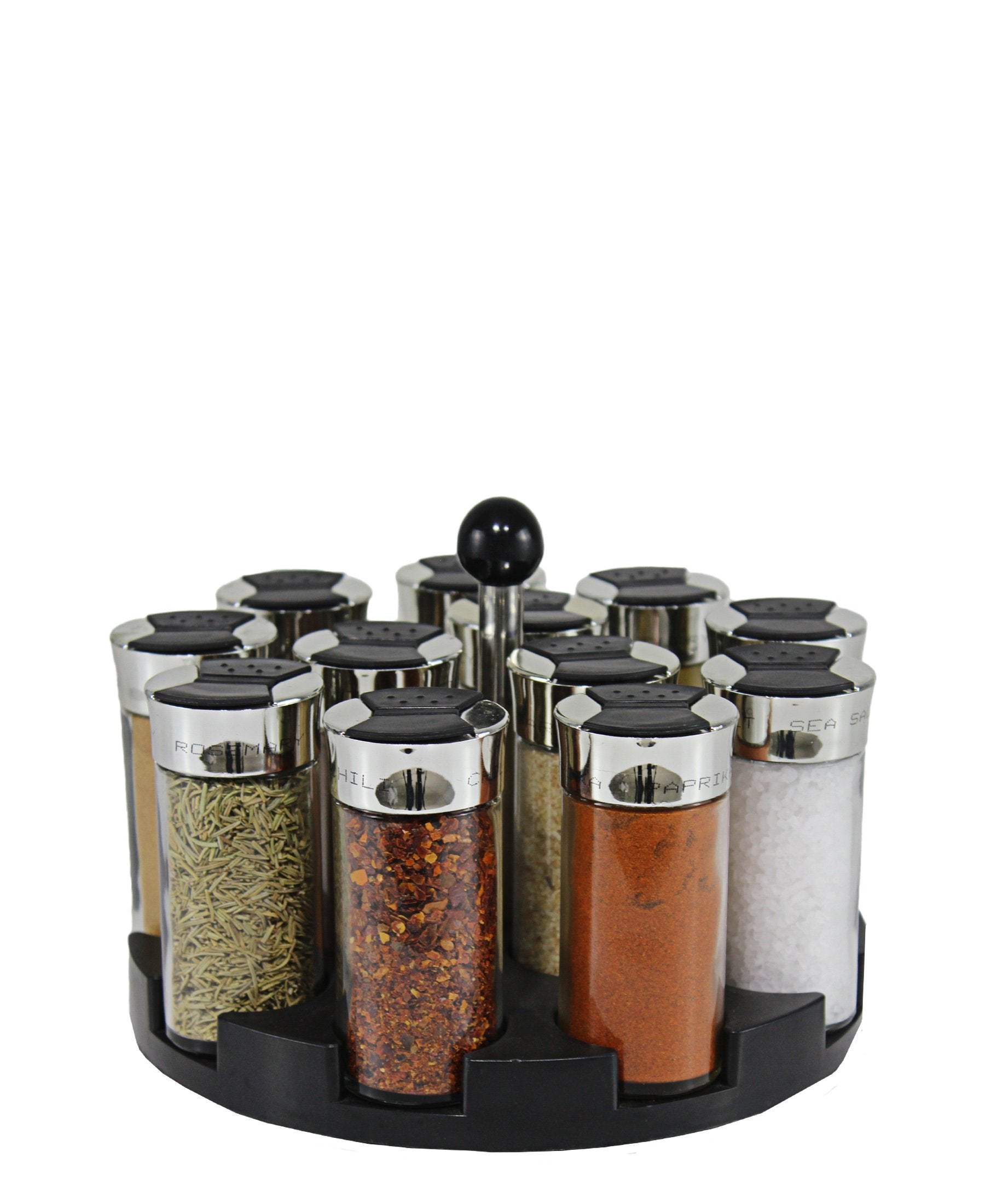 Spice Rack 12 Holders - Silver