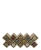 Diamond Bamboo Spice Rack - Cream