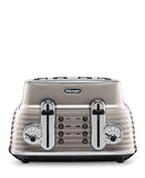 DeLonghi Scultura 4 Slice Toaster - Metallic on promo