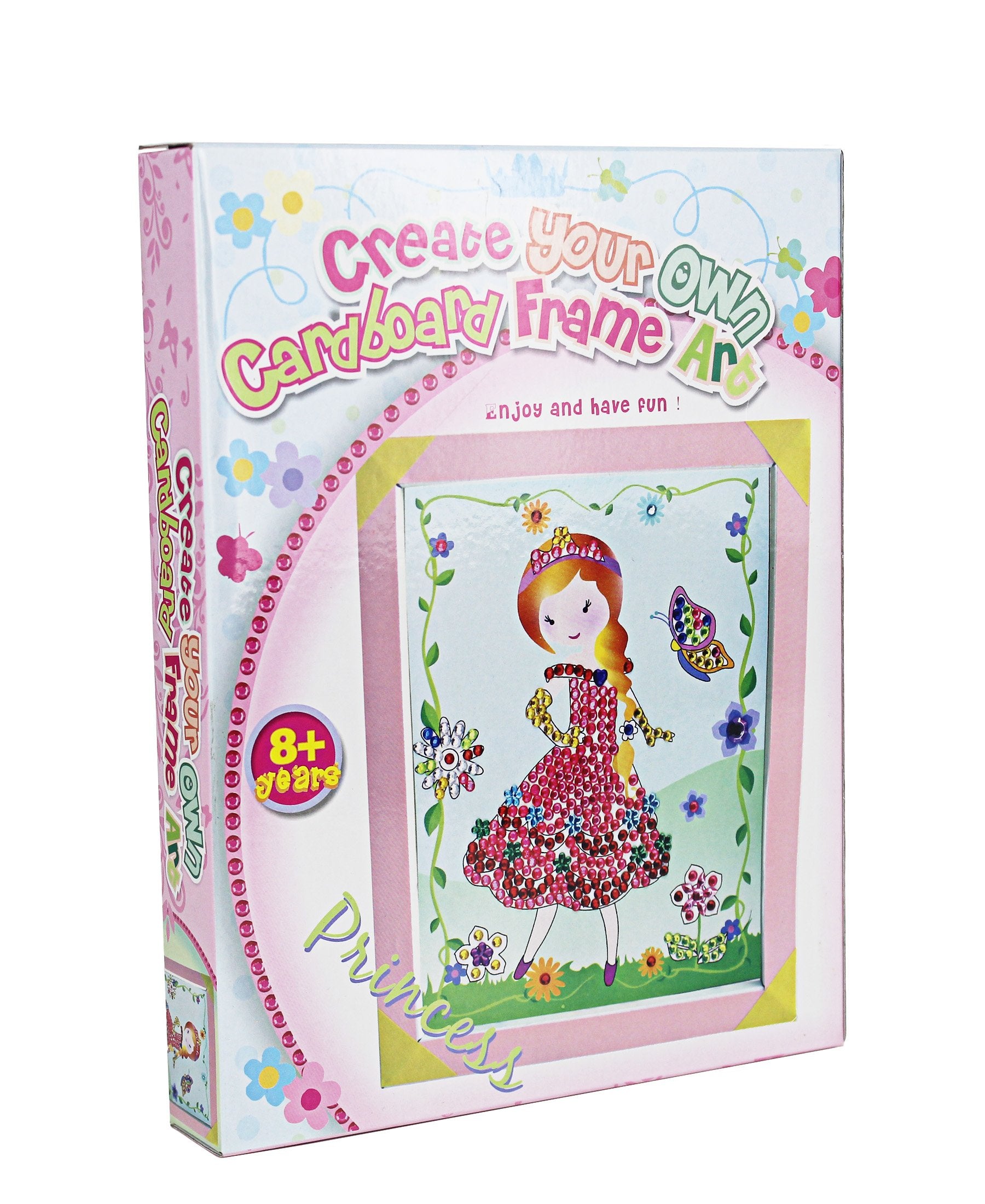 Make Your Own Cardboard Frame Art - Pink