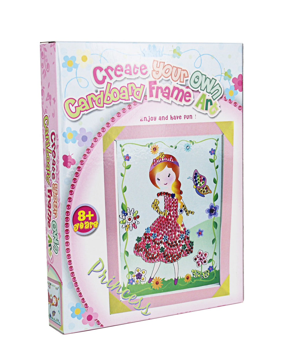 Make Your Own Cardboard Frame Art - Pink