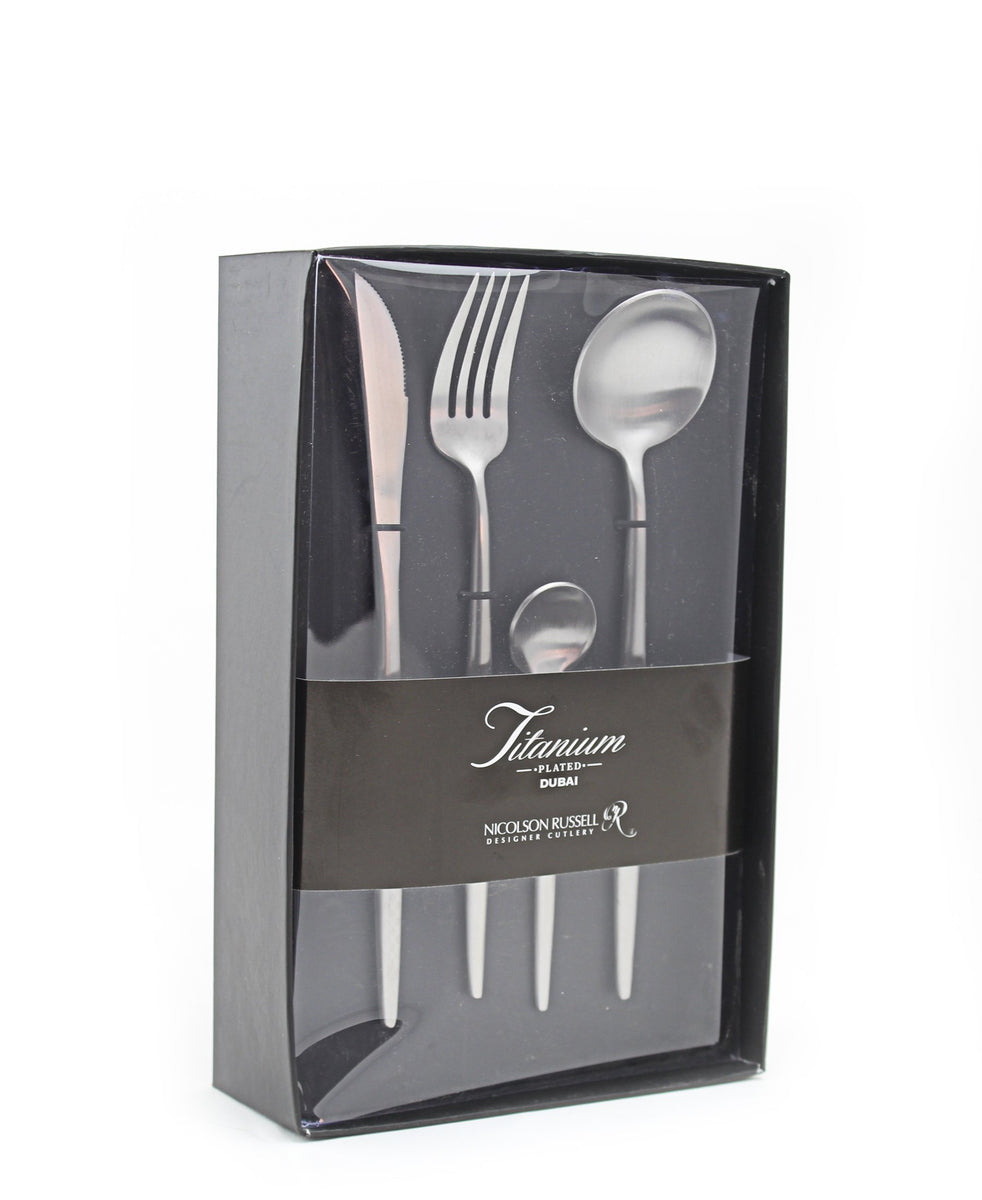 Nicolson Russell Titanium Plated 16 Piece Set - Stainless Steel