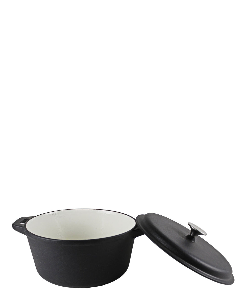 Eetrite Round Casserole 26CM - Matt Black