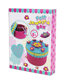 Make Your Own Felt Jewelry Box - Pink