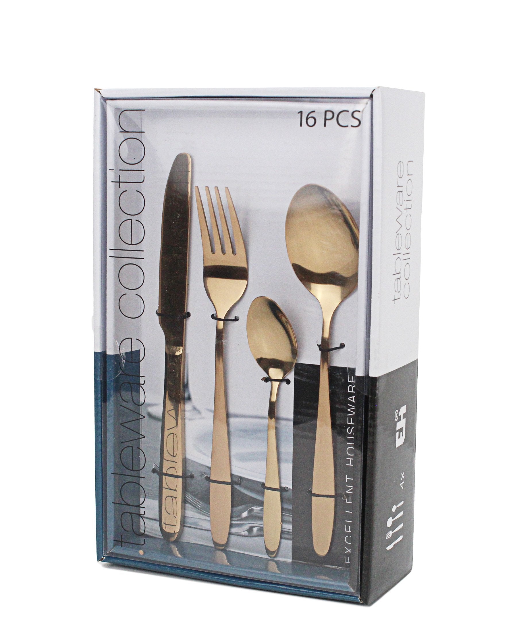 Table Collection 16 Piece Cutlery Set - Rose Gold