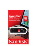 SanDisk 128GB Cruzer Glide Flash Drive - Red