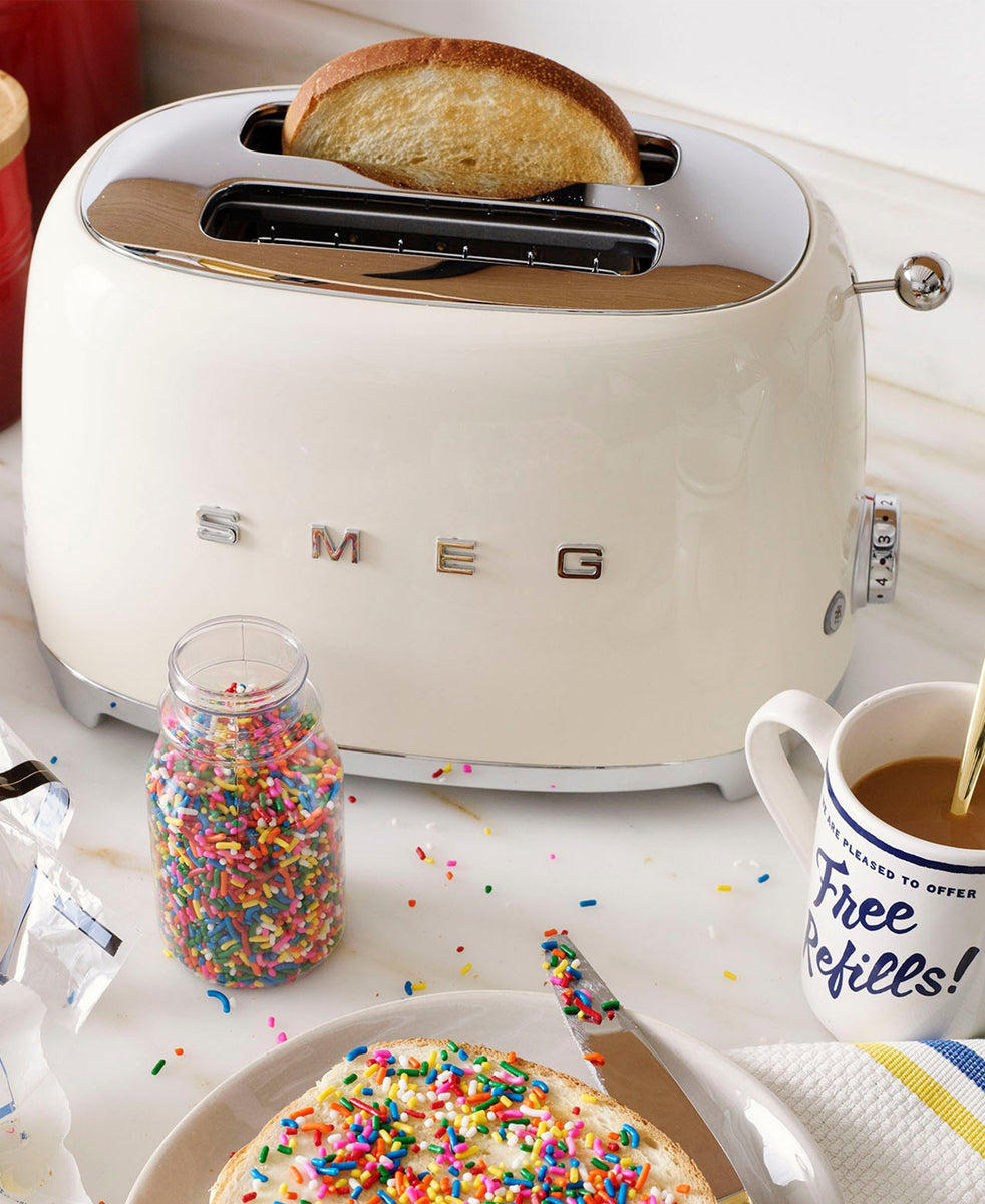 Smeg 2 Slice Toaster - Cream