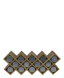 Diamond Bamboo Spice Rack - Cream