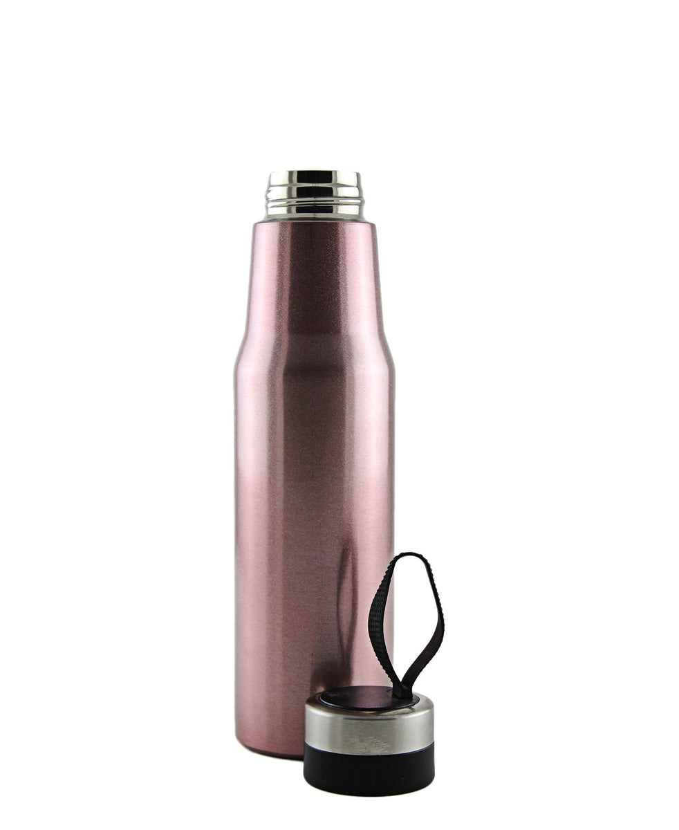 Water Bottle With String - Rose Gold