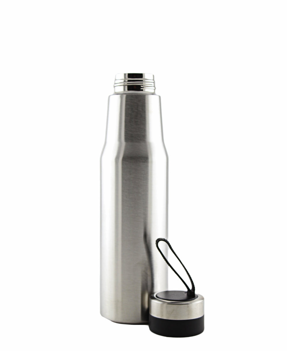 Water Bottle With String - Stainless Steel