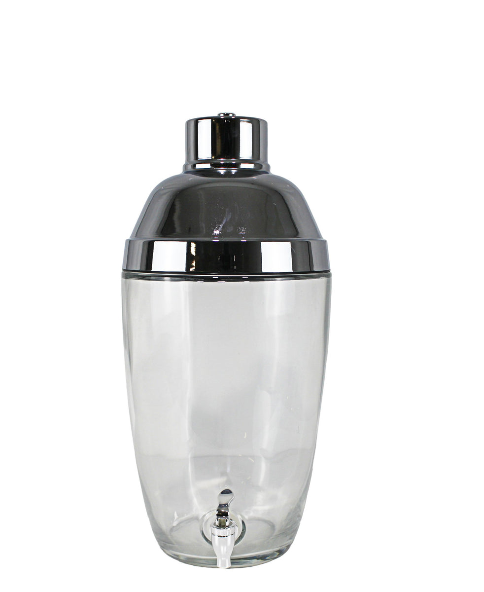 Beverage Dispenser Cocktail Shaker - Silver